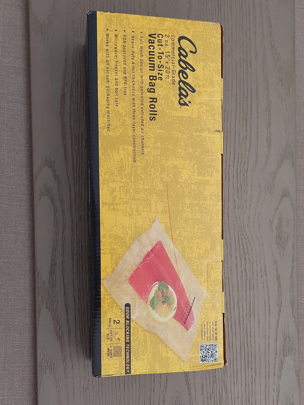 Cabela's Yellow and Black Vacuum Seal Bag Rolls